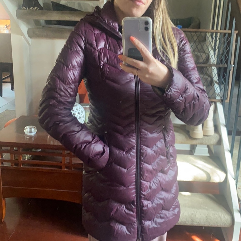 Nordstrom/Laundry light hooded puffer coat